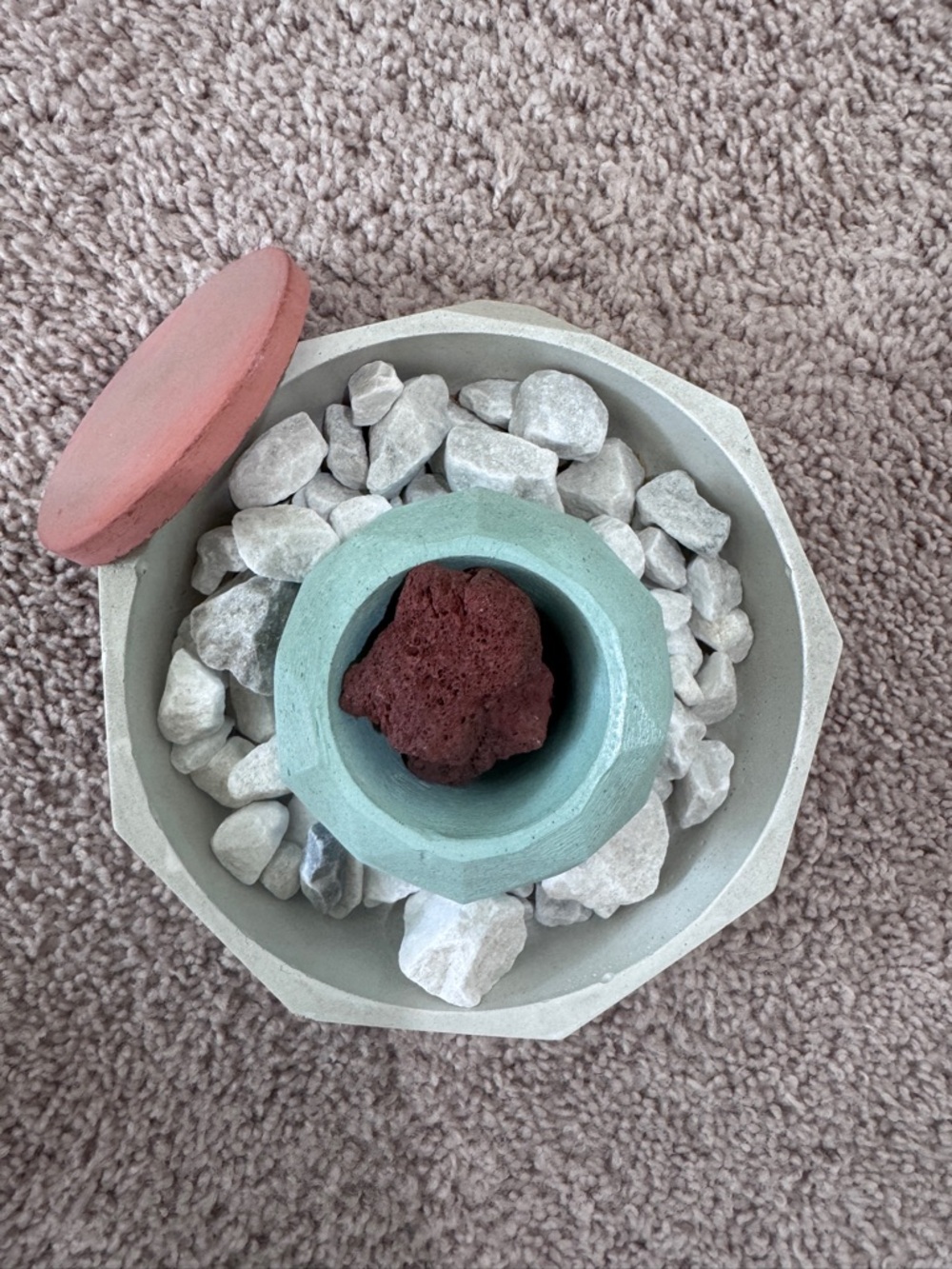Mini Handmade Cement Decor FirePit
